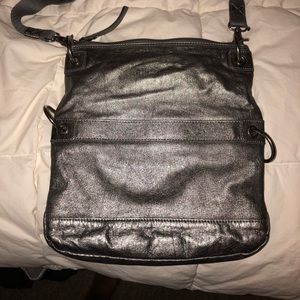 The Sak silver cross body bag